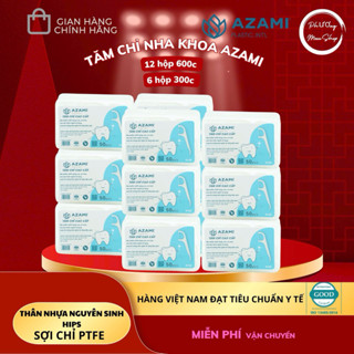 [Combo 12h 600pcs] Tăm chỉ nha khoa Azami cao cấp Made in Việt Nam đạt tiêu chuẩn y tế công bố tiêu chuẩn của Sở y tế HN