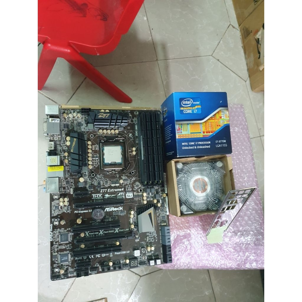 Combo ép xung tốt main asrock Z77 extreme 4 + i7 3770k full box+ram 16g bus 2133(4x4g),khỏe giá rẻ,n