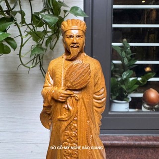 Tượng khổng minh bằng gỗ