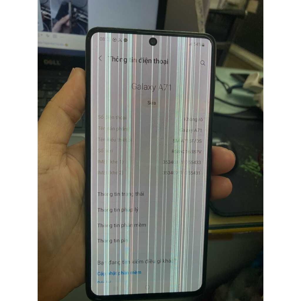 xác điện thoại samsung A71 hư màn như hình