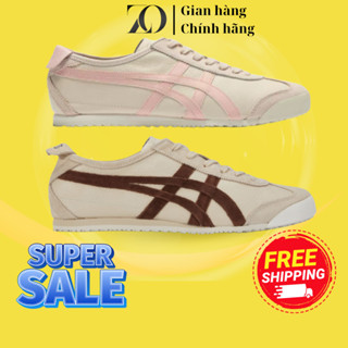 [ Chính Hãng ] Giày Onitsuka_Tiger Mexico 66 2 Màu Nâu Và Hồng Full Box