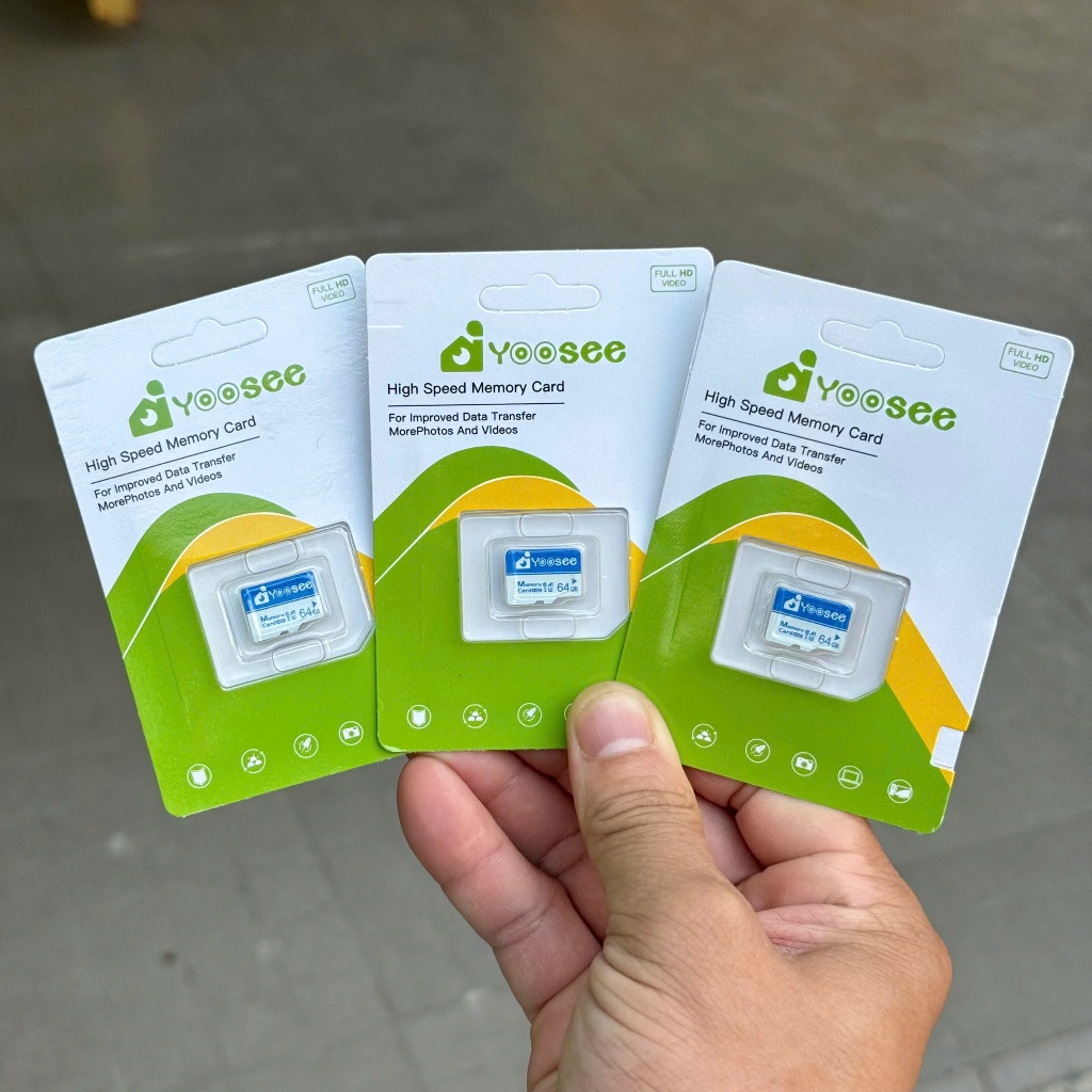 Thẻ Nhớ YOOSEE 128GB/64GB/32GB Tốc Độ Cao,Chuyên Dụng Cho Camera Wifi, Điện Thoại, Thiết Bị Điện Tử