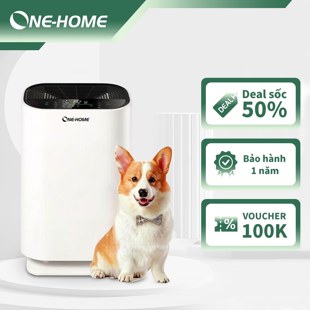 ONE-HOME Máy lọc không khí, hút bụi, khói, vi khuẩn, lông tóc, phiên bản tiết kiệm điện - bảo hành 12 tháng