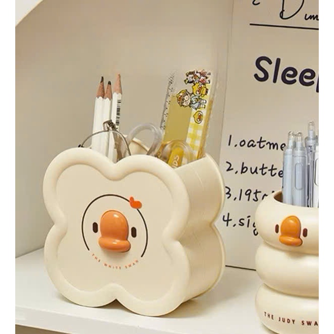 Hộp Đựng Bút & Cọ Trang Điểm 4YOU Vịt Vàng Cute