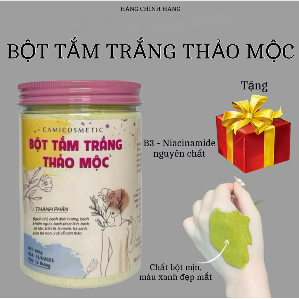 [TẶNG 10G BỘT TINH CHẤT NIACINAMIDE] BỘT TẮM