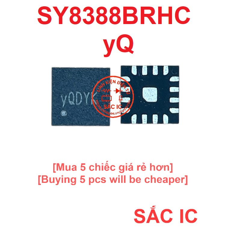 [S52] SY8388BRHC 8388 mã yQC yQB yQ ic nguồn trên bo mạch - Mới nguyên bản - Original NEW
