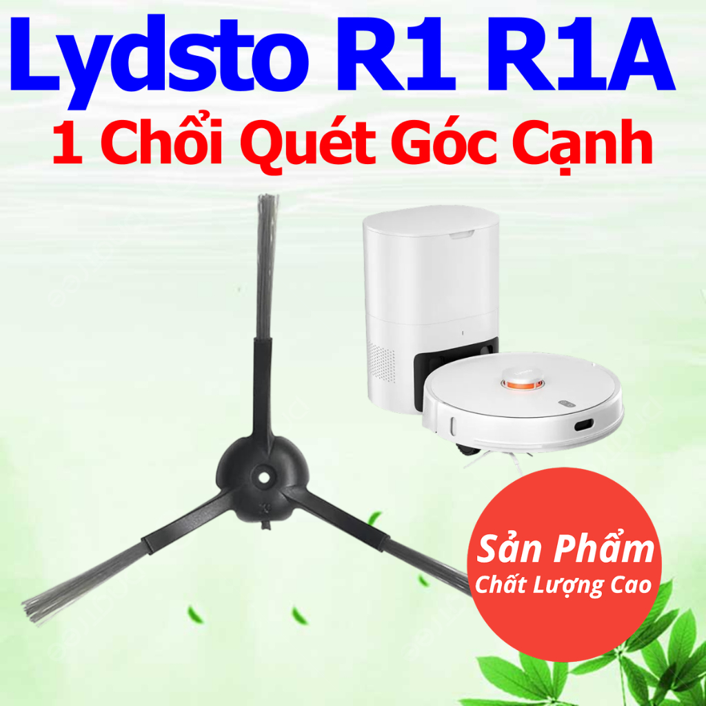 1 Chổi Quét Góc Cạnh Màu Đen Cho Robot Hút Bụi Lau Nhà Lydsto R1 / R1A – Phụ Kiện Thay Th