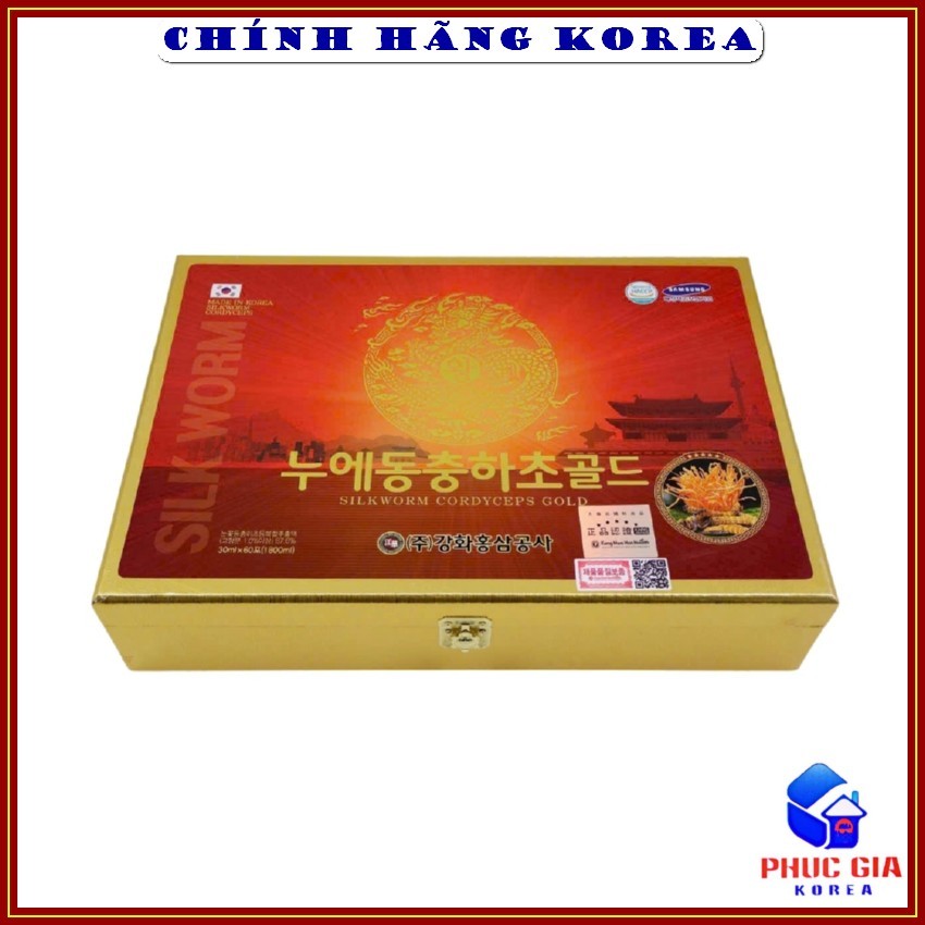 Đông trùng hạ thảo hàn quốc Goldking chính hãng hộp 60 gói x 30ml