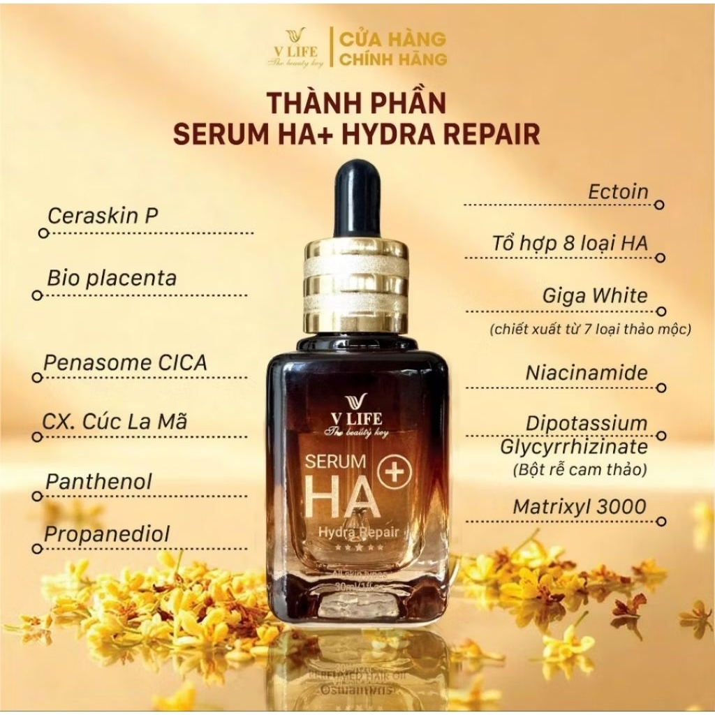 [Kèm phiếu bảo hành] Serum Ha Vlife chính hãng, kèm phiếu bảo hành công ty