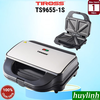 Máy nướng bánh sandwich tiross ts9655-1s - 900w - kẹp nướng bánh mẫu mới 2026