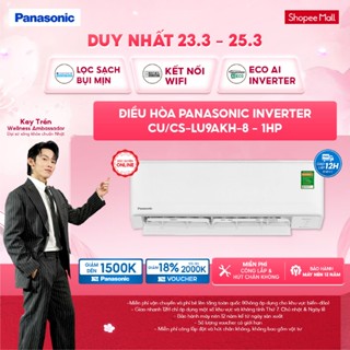 [ELPN2TS GIẢM TỐI ĐA 2TR] Điều hòa Panasonic Inverter CU/CS-LU9AKH-8 - 1HP - ECO AI