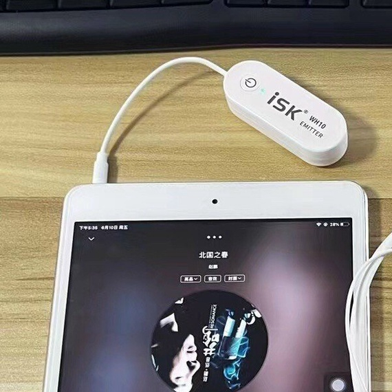 Cục thu sóng Tai nghe ISK WH10 Bluetooth cao cấp hát livestream, thu âm
