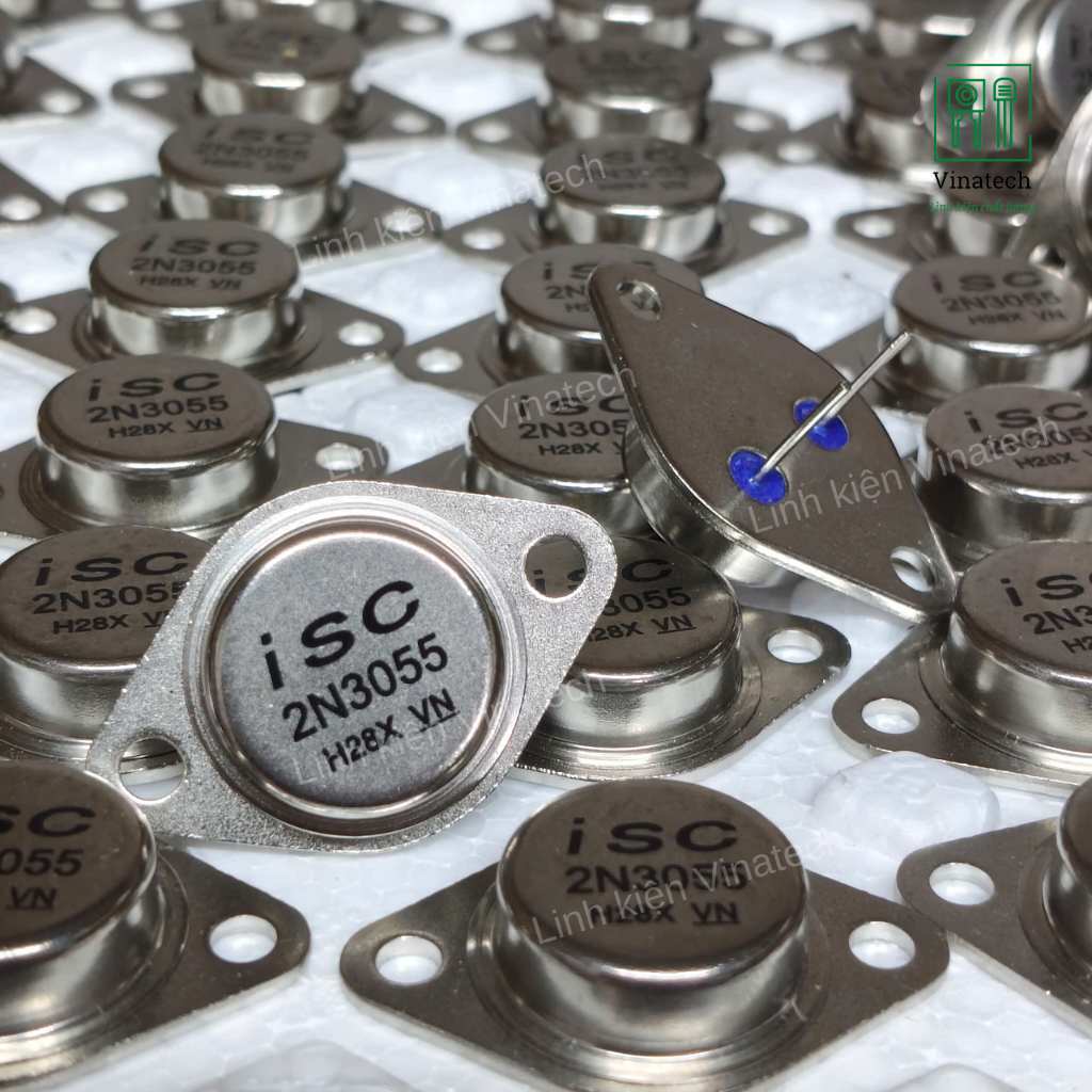 SET 4 CON ISC 2N3055 SÒ SẮT 3055 HÀNG MỚI CHIP TO