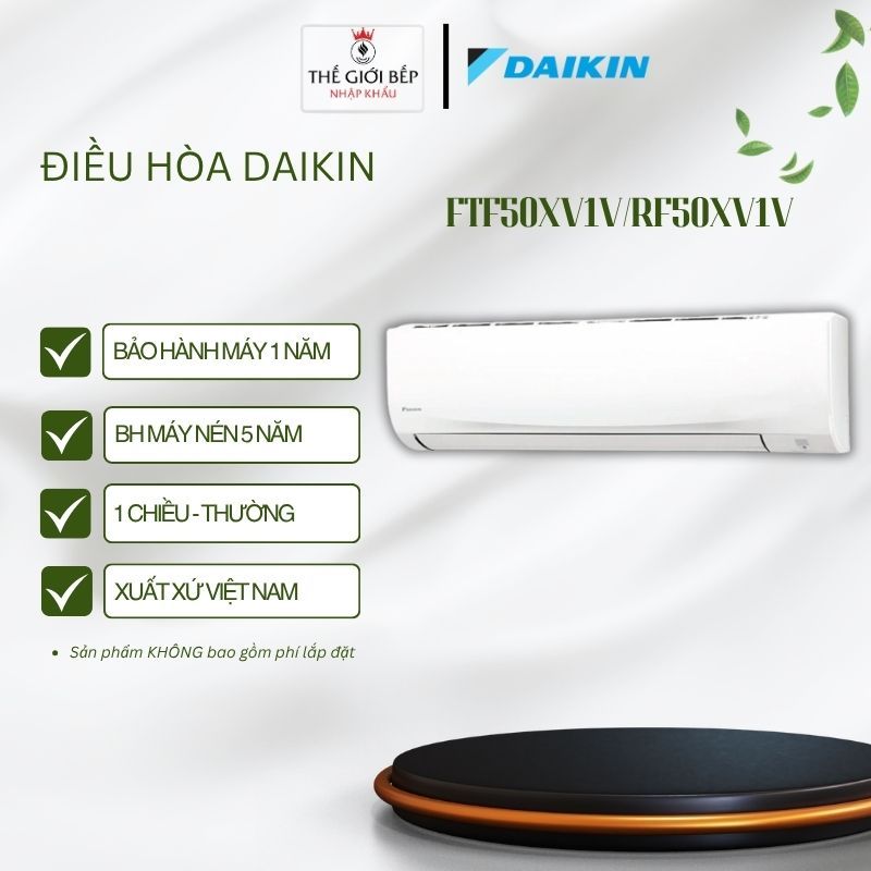 Điều hòa 1 chiều Daikin FTF50XV1V/RF50XV1V – Làm lạnh nhanh Powerful – Vận hành êm ái