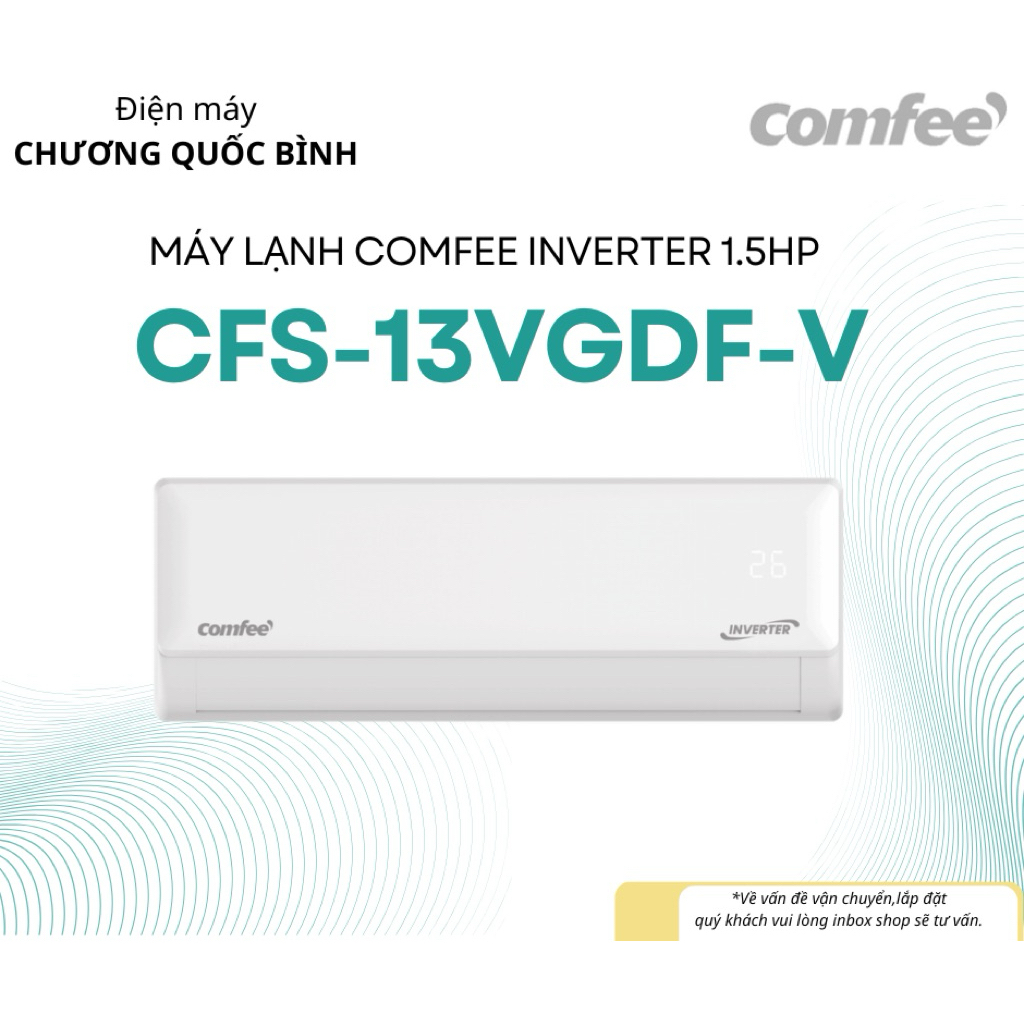 Máy lạnhđiều hòa Comfee Inverter 1.5 HP CFS-13VGDF