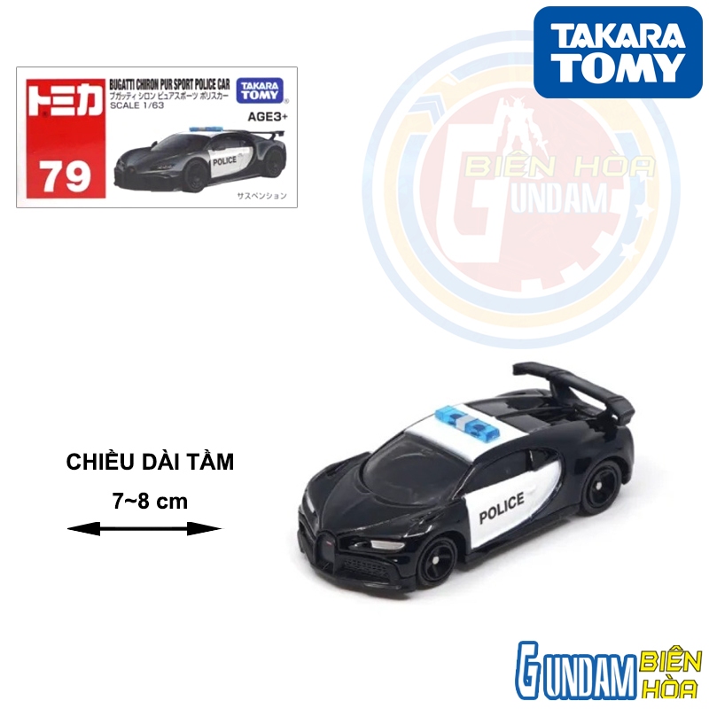 Xe mô hình TOMICA  Asia 150 No.79 Bugati Chiron Bur Sport Police