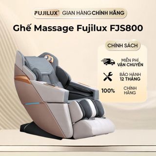 Ghế Massage toàn thân FUJILUX FJS800 – 4D bi lăn 21 bài massage khung 135cm da PU cao cấp