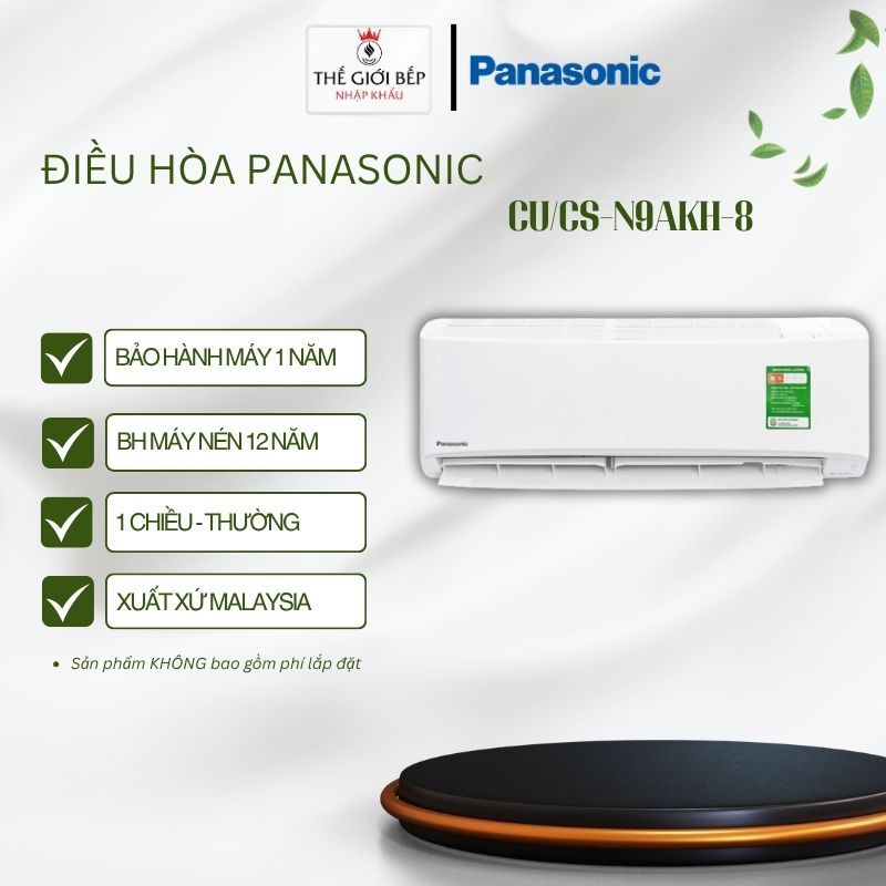 Điều hòa 1 chiều Panasonic CU/CS-N9AKH-8 – Làm lạnh nhanh – Vận hành êm – Hàng chính hãng