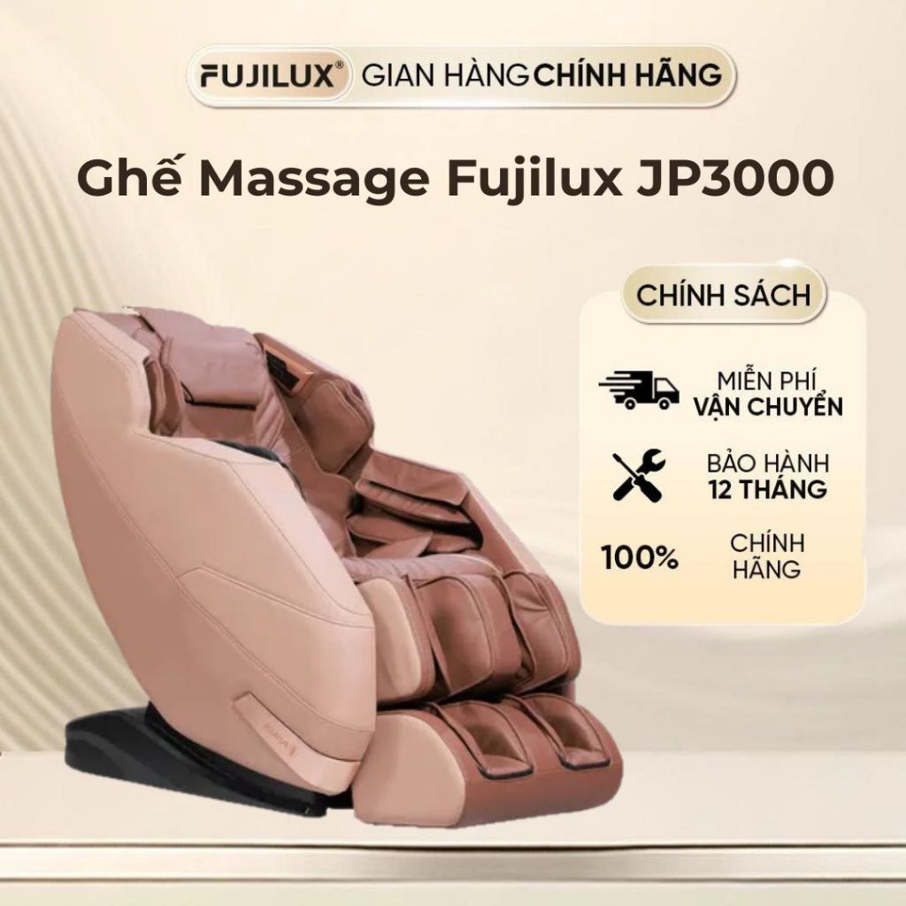 Ghế Massage FUJILUX JP3000 khung công thái thiết kế nhỏ 20 chế độ massage điều trị đau toàn thân