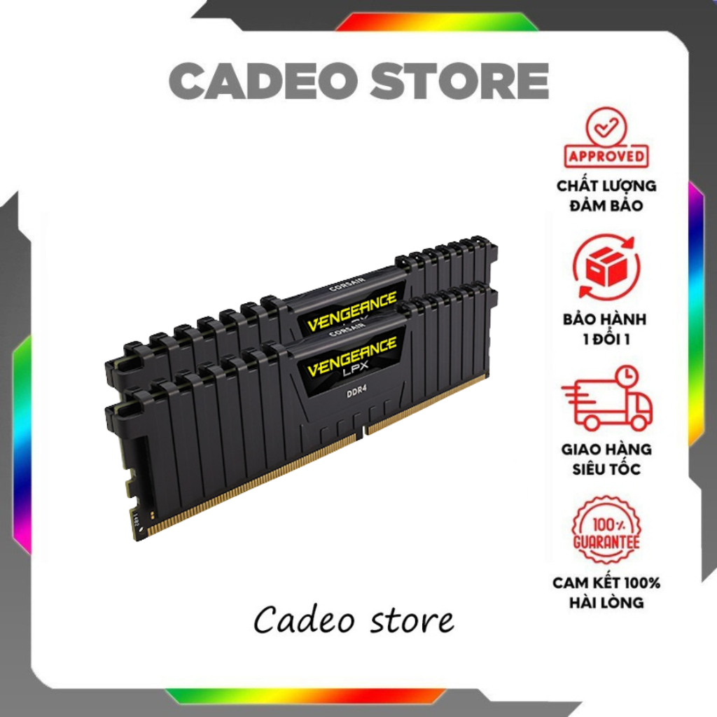 RAM Corsair 8GB/16GB 2666–3200MHz DDR4 Hiệu Năng Cao Cho Gaming & Văn Phòng