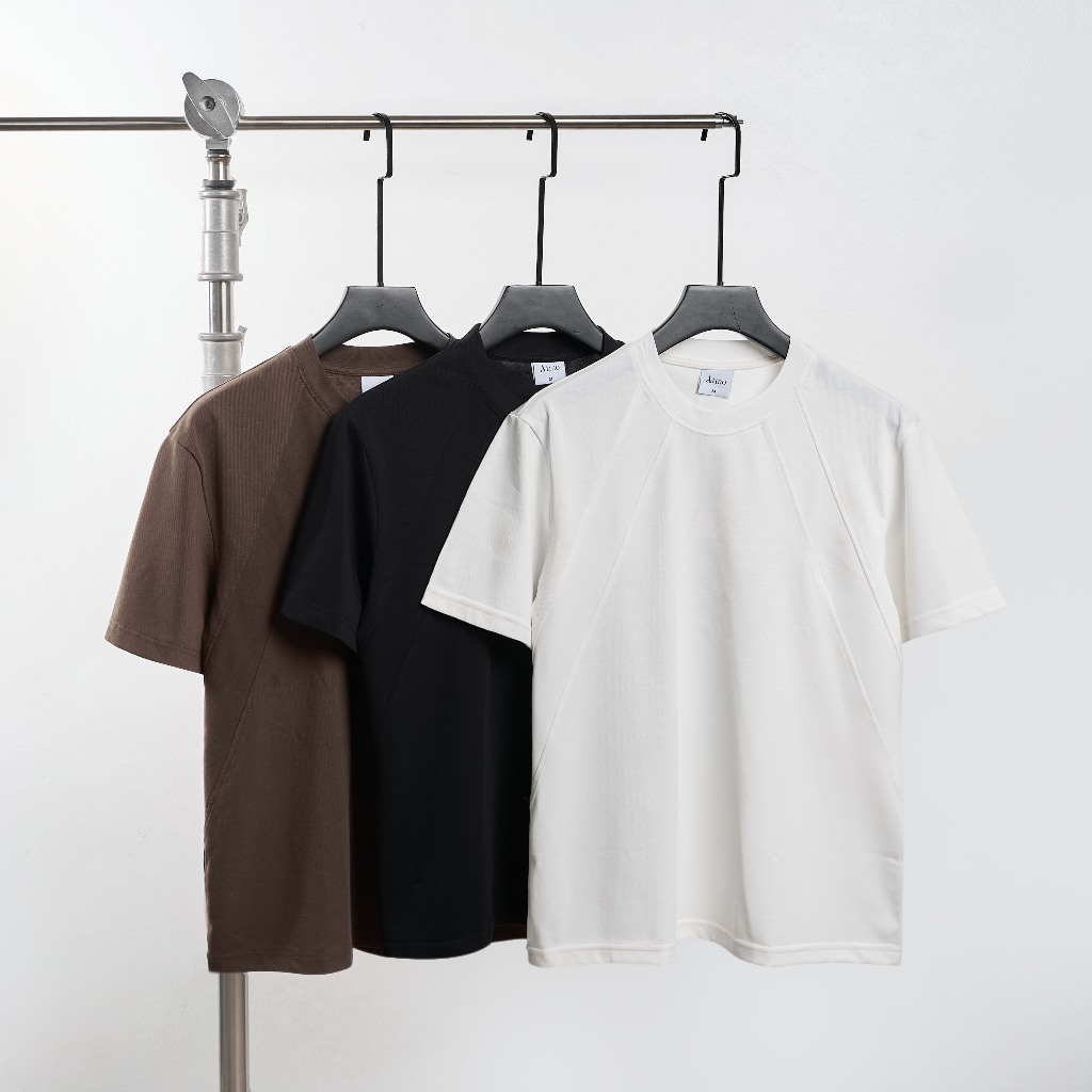 Áo Phông Nam Cổ Tròn ATINO Vải Cotton Thấm Hút Mồ Hôi Ít Nhăn Giữ Form Tốt L.3.2810