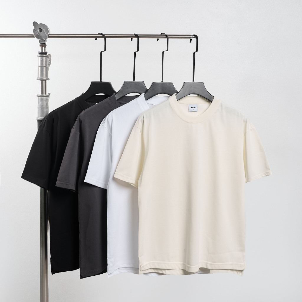 Áo Phông Nam ATINO Form Rộng Chất Cotton Thoáng Khí Trẻ Trung L.4.2807