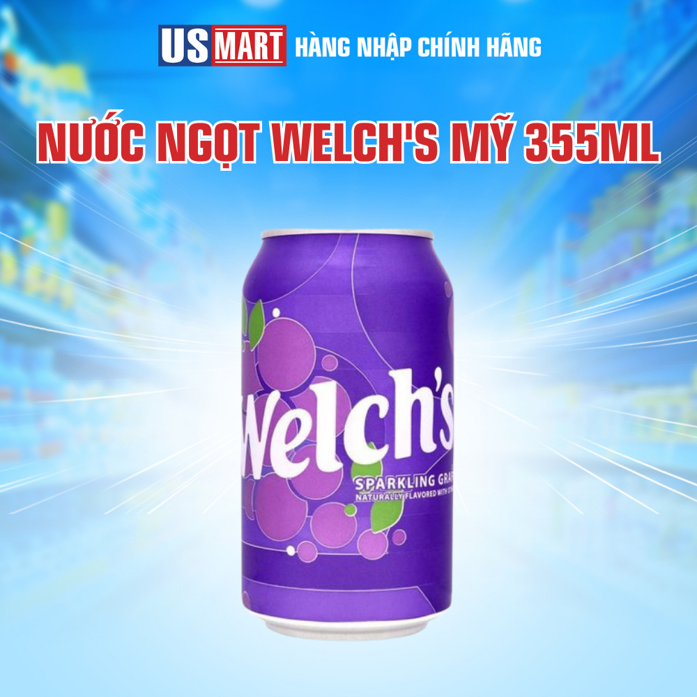 Nước Ngọt Welch's Mỹ 355ml Nhiều Vị