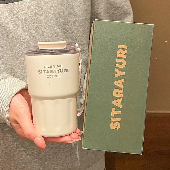 Ly  giữ nhiệt SITA Có Ống Hút  PINKCUPS dung tích 360ML/600ML dễ thương inox 304 không gỉ không đổ mồ hôi giữ nhiệt 12h | BigBuy360 - bigbuy360.vn