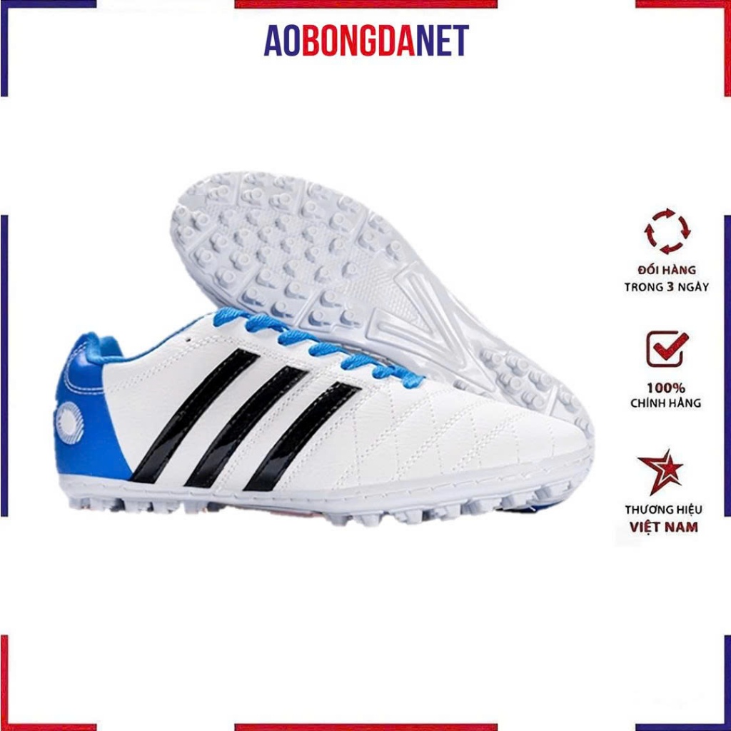Giày Đá Bóng Wika Toni Kros 11Pro, Giày Đá Banh Wika 3 Sọc Sân Cỏ Nhân Tạo Khâu Full Đế Mềm Mại