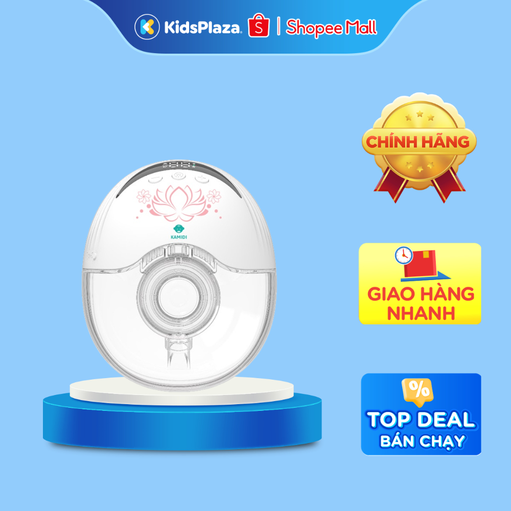 Máy hút sữa rảnh tay Kamidi Smart in hoa sen