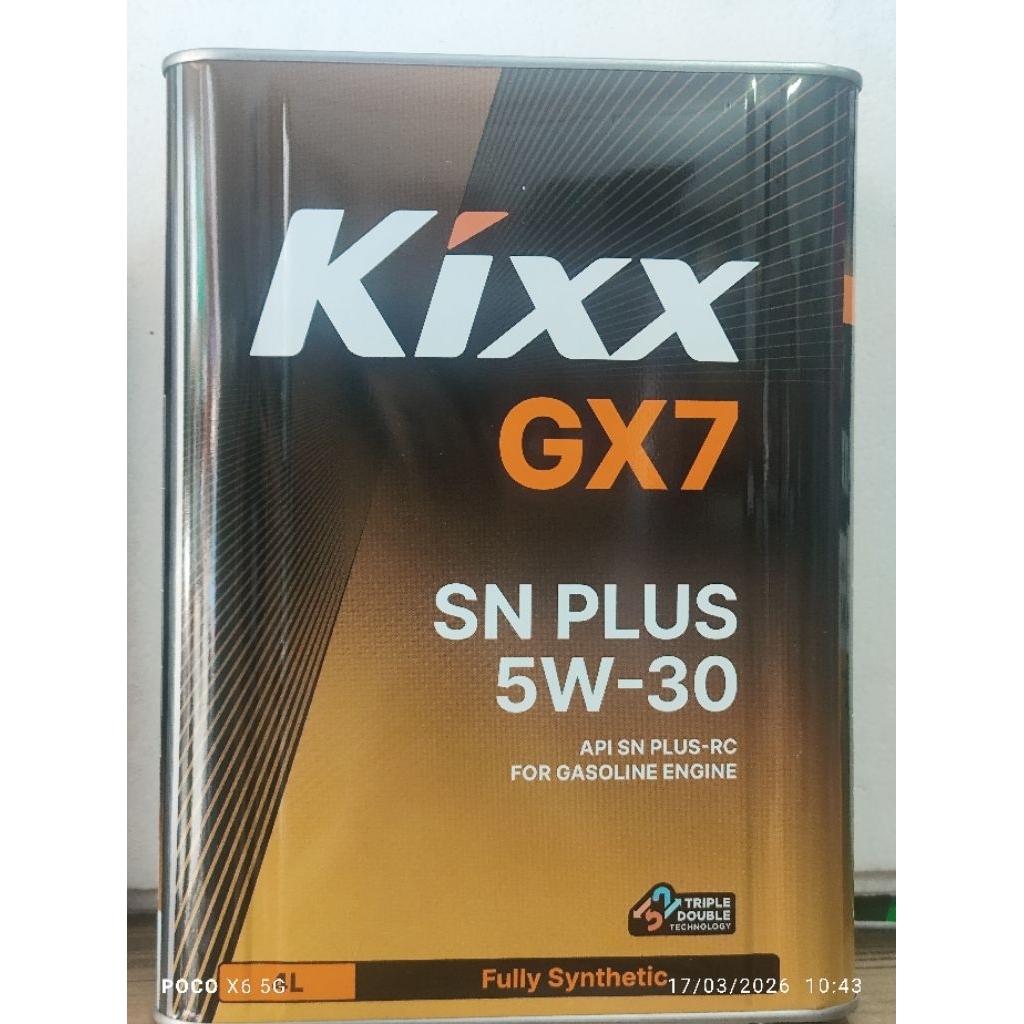 KIXX OIL DÙNG CHO Ô TÔ MÁY XĂNG - GX7 SN PLUS 5W30