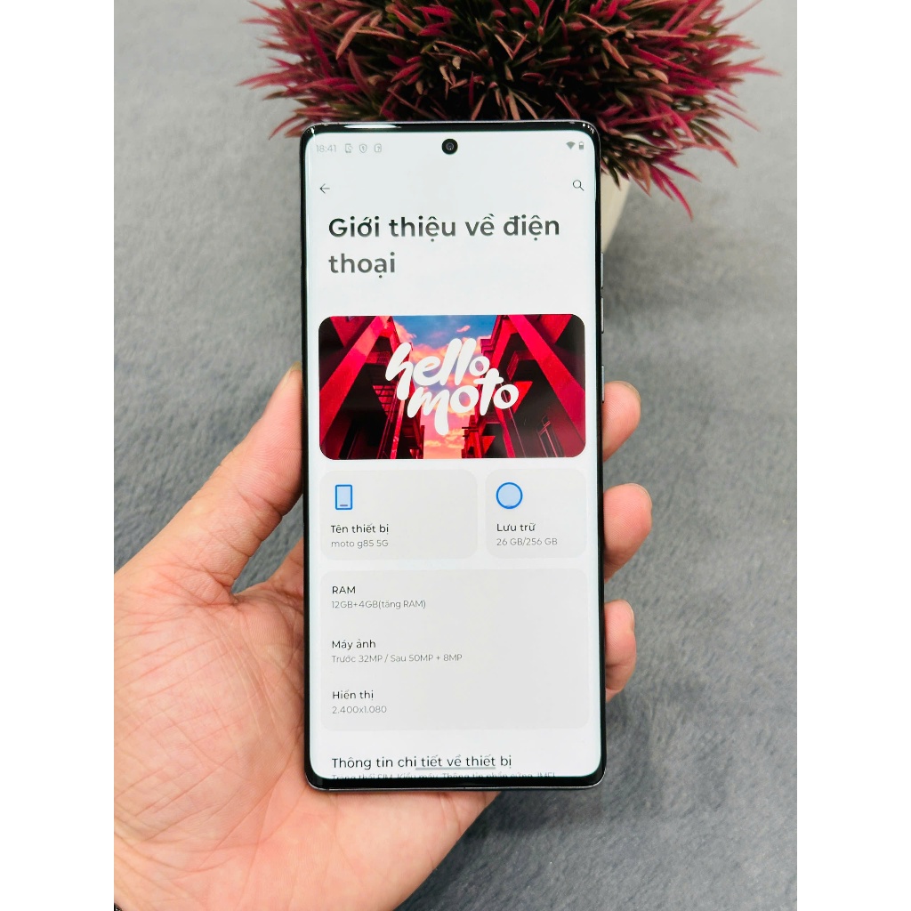 Điện thoại Motorola G85 5G ( S50 Neo ) 12G/256GB Quốc tế 2 sim, kèm sạc nhanh, đẹp tuyển chọn