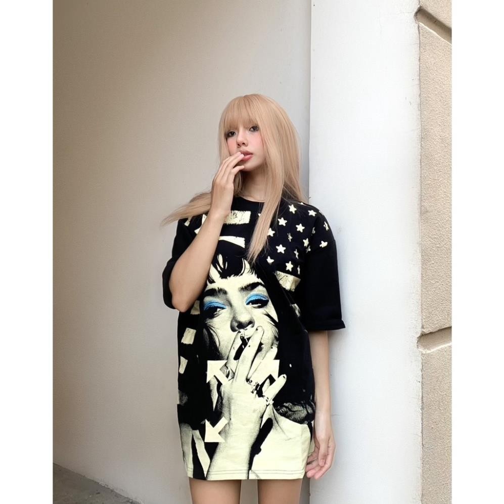 Áo Thun Tay Lỡ Vải Dày In Hình Cô Gái Cotton Co Giản 2 Chiều In Lụa - AL hot 2026 | BigBuy360 - bigbuy360.vn