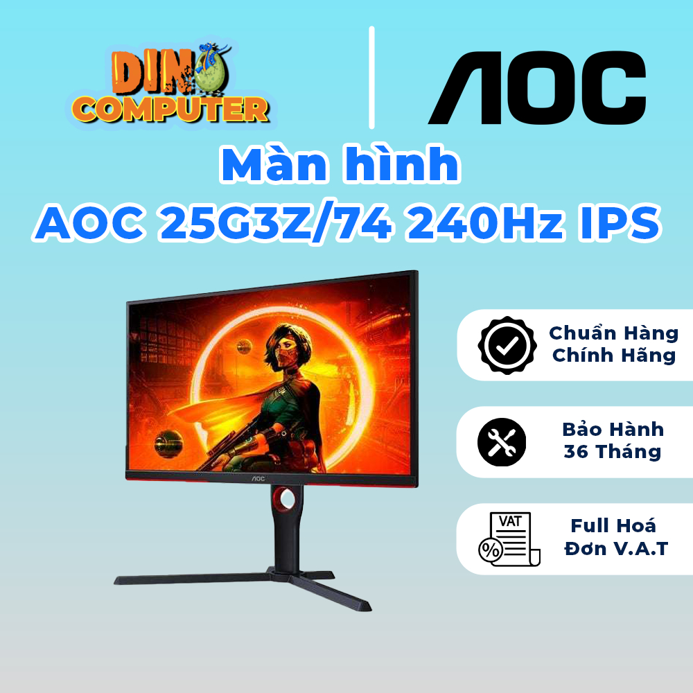 Màn hình AOC 25G3Z/74 (24.5 inch - FHD - IPS - 240Hz) chính hãng giá tốt