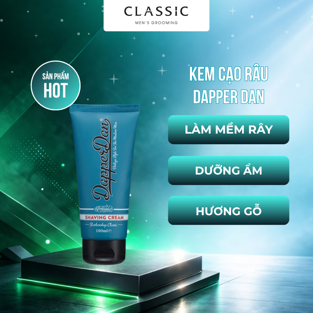 Kem cạo râu Dapper Dan Shave Cream 100ml