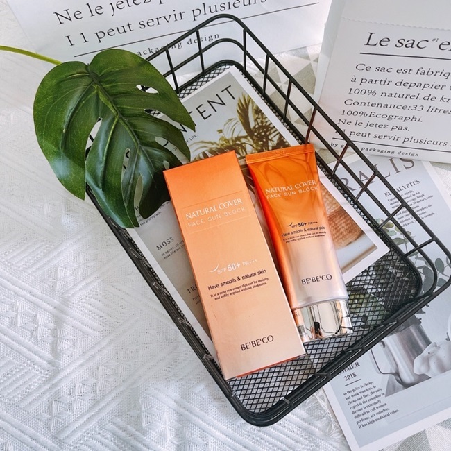 Kem chống nắng BEBECO Natural Cover Face Sun Block SPF50+/PA+++ 70ml