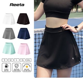 Chân váy thể thao 2 lớp Reeta form chữ A chất vải co giãn chống nhăn tập aerobic,chạy bộ, golf, tennis,cầu lông-A3241