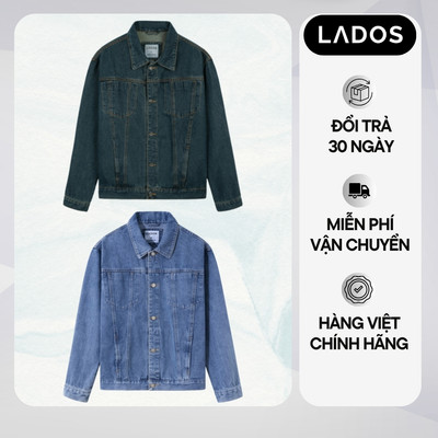 Áo khoác vải jean dày dặn LADOS-22123 kiểu dáng nam tính - Chất vải dày dặn, mềm mại, có túi trong