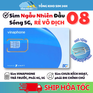 Sim Vinaphone Số Ngẫu Nhiên Giá Rẻ Chỉ 69k, Sóng 5G, Trả Trước Nghe Gọi [Chưa kích hoạt, Phải ĐKCC]