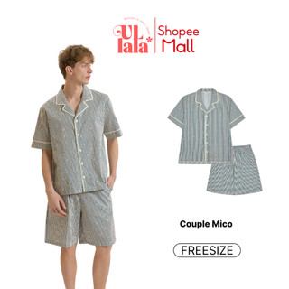 Ullala Pajamas Mico Bộ ngủ mặc nhà nam ngắn tay Freesize