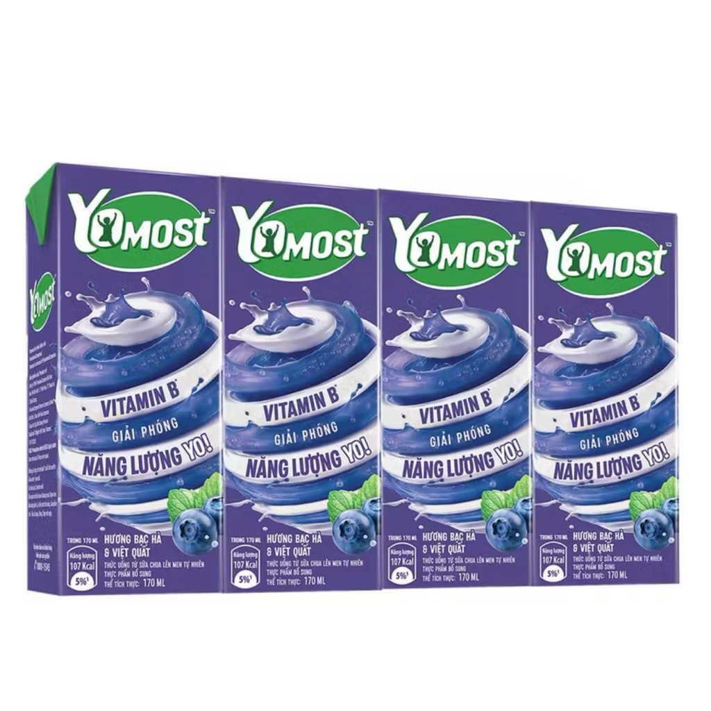 sữa YoMost hương bạc hà và việt quất  170ml