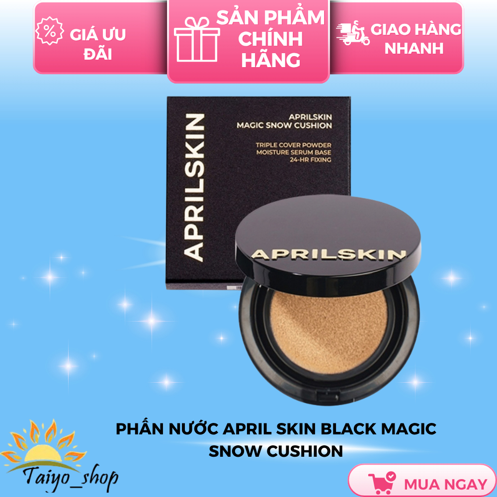 Phấn nước April Skin Black Magic Snow Cushion