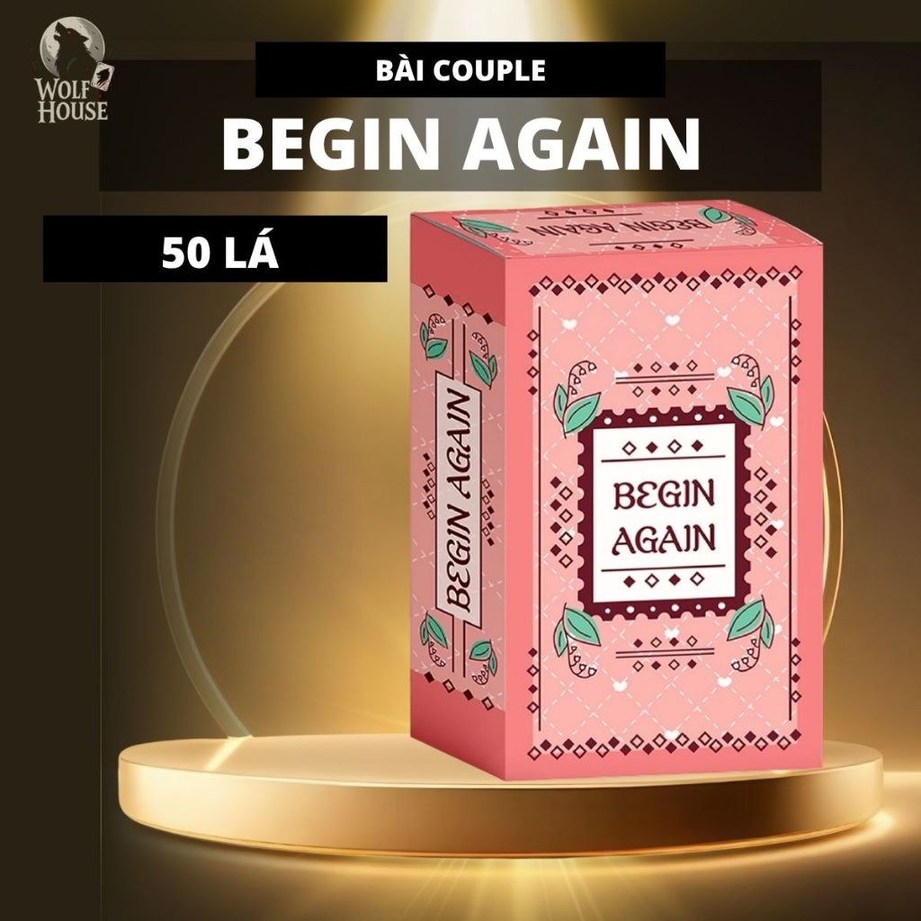 Bộ Bài Begin Again Cặp Đôi Giấy Cứng Thấu Hiểu Gắn Kết Tình Cảm MaSoi SG