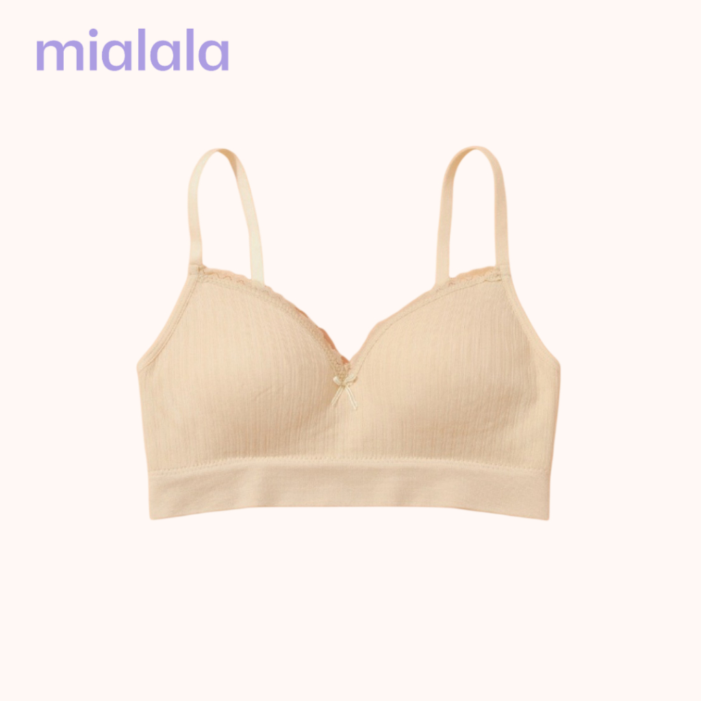 Áo ngực Bralette cotton không gọng đệm mỏng 0.5cm siêu mềm MIALALA 3601 FAL04083601