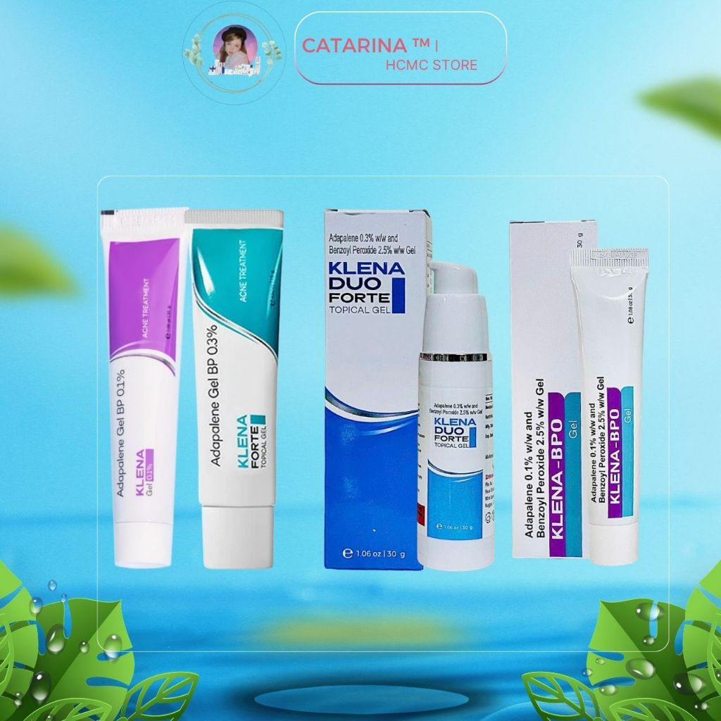 Klena Adap Forte | Klena Duo 30gram | Klena BPO 30gram | Kem bôi giảm mụn trứng cá, mụn ẩn, thâm mụn