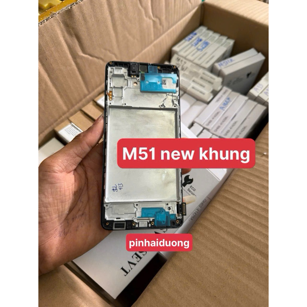 Màn hình Samsung M51 new khung