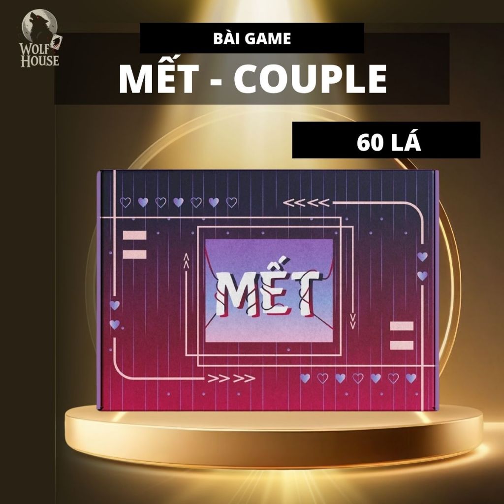 [CHE TÊN] Bộ Bài Cặp Đôi Mết 60 Lá Giấy Cứng Khám Phá Tình Cảm Dành Cho Cặp Đôi MaSoi SG