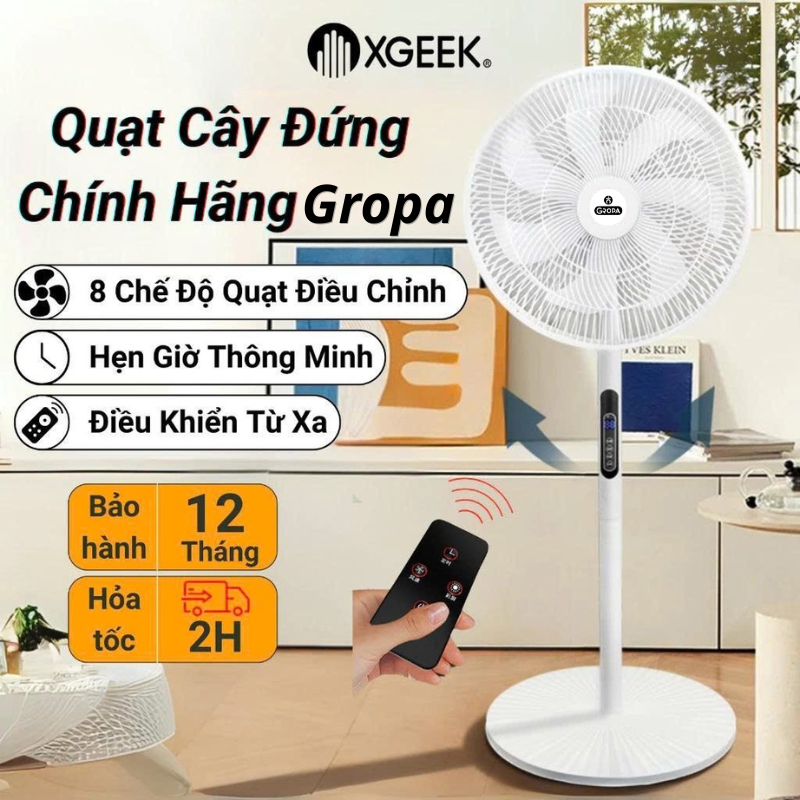 Quạt Cây Đứng Gropa 7 Cánh 45W