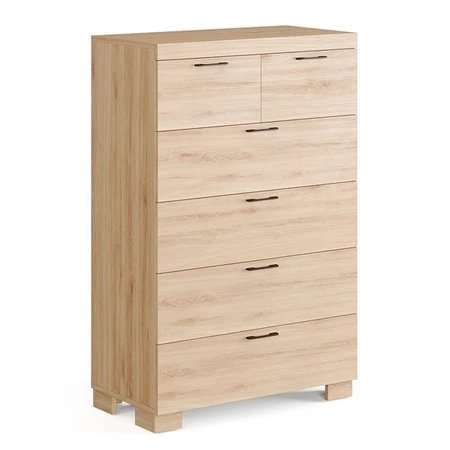 [FURNI HOME] ENRIQUE, Tủ lưu trữ đồ dùng 5 tầng 6 ngăn kéo DRA_121, 78x40x120cm, tủ gỗ