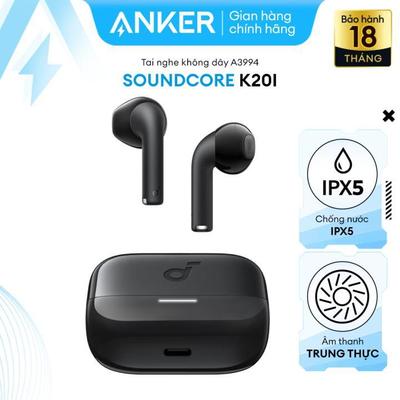 Tai nghe Bluetooth Soundcore K20i Semi In-Ear gọn nhẹ, chống nước IPX5, nhiều màu sắc - A3994